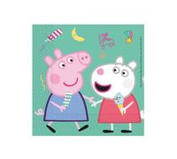 Generique - Serviette de table - PROCOS Peppa Pig - Multicolore - 33 x 33 cm - 20 serviettes