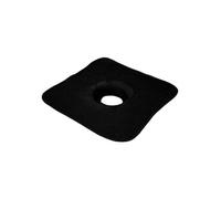 Serviette de tête pour table de massage, housse de protection avec trou visage - 35 x 35 cm - 100% polyester - Noir - Vivezen Noir