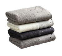Serviette de Toilette 4 Pièces en Pur Coton, Six Couches