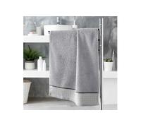 Serviette de toilette 50 x 90 cm Eponge coton jacquard Belina Gris