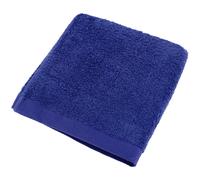 Serviette de toilette 50x100 cm 100% coton peigné ALBA bleu moyen