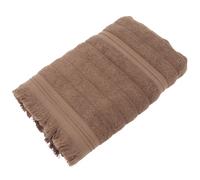 Serviette de toilette 50x100 cm NATURAL STRIPES marron