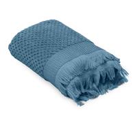 Serviette de toilette 50x90 cm TETHYS micro-coton bleu Orage