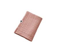 Serviette de Toilette 50x90cm Gaze de Coton Rose pêche - OUREA -