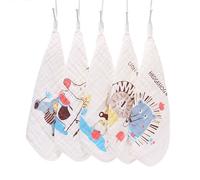 Serviette De Toilette Carrée En Coton Pour Nouveau-Né, Pièce/Ensemble Mousseline, Gaze, Lingettes De Lavage Pour Bébé, 5 Pièces