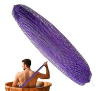 Serviette de toilette en africaine avec cordon de serrage pour | Filet de douche pour douche quotidienne après l'entraînement, nettoyage, spa, maison, voyage, détente sèche, violet