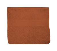 Soleil d'ocre, Lagune Serviette de Toilette, Coton 500 GR/m2, Terra, 50x90 cm