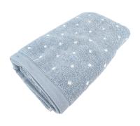 Serviette de toilette en coton 50x100 cm collection EFFICIENCE DOTS bleu capri