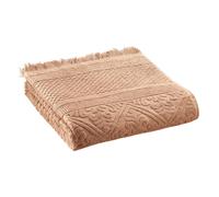 Serviette de toilette Vivaraise Zoé Marron 50x100 cm