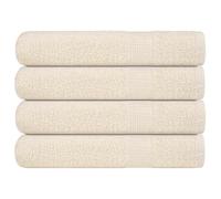 vidaXL Serviettes 4 pcs Bleu 100x200 cm 360 g/m² 100% Coton, Serviette de Plage, Serviette d'invité, Grande Serviette de Plage, Serviette de Bain