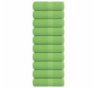 vidaXL Serviettes de Toilette 10 pièces FROGN Vert Pomme 30 x 30 cm 100% Coton