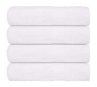 vidaXL Serviettes de Bain 4 pcs Blanc 100x150 cm 360 g/m² 100% Coton, Serviette, Ensemble de Serviettes de Bain, Serviette d'hôtel