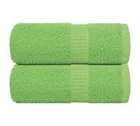 vidaXL Serviettes FROGN 2 pcs Vert Pomme 100x200 cm 360 g/m² 100% Coton, Serviette de Plage, Serviette d'invité, Grande Serviette de Plage