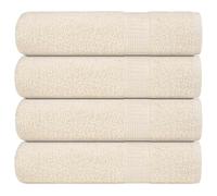 vidaXL Serviettes de visage 4 pcs noir 30x30 cm 360 g/m² 100% coton, serviette, torchon, torchon à vaisselle, serviette de 136945