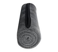 Serviette de voiture en microfibre à tissage torsadé, avec design à séchage rapide, noir, chiffon de nettoyage de voiture, très absorbant, pour SUV, camion, camping-car, véhicule