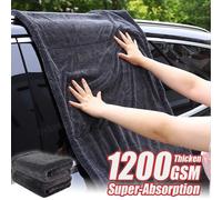 Serviette de voiture ultra-résistante 1200GSM, chiffon de séchage en microfibre super absorbant, ultra-doux, sans rayures, pour le detailing automobile gary