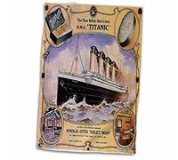 Serviette De Voyage Affiche Publicitaire De Savon De Toilette Star Line Titanic Vinolia Otto Serviettes De Bain Supérieure Serviette De Plage Multifonctionnel Essuie-Mains pour Spa 40X70Cm