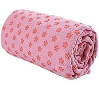 Serviette de yoga en microfibre, 183 x 63 cm, antidérapant, doux, respirant, antidérapant, pour entraînement de fitness, 183 x 63 cm, rose classique
