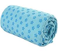 Serviette de yoga en microfibre - 183 x 63 cm - Antidérapante - Douce et respirante - Antidérapante - Convient pour l'éducation du fitness (183 x 63 cm, cyan classique)