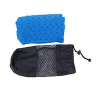 Serviette de yoga serviette en fibre non folie absorbant exercice absorbant serviette de gym 185cmx63cm stockage portable yoga extérieur intérieur Pilates (Bleu)