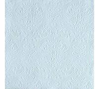 Serviette Déjeuner en Relief 33x33cm - Design Élégance Bleu Clair