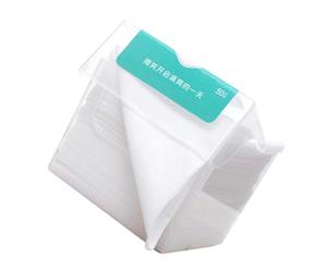 Serviette Démaquillante en Coton Jetable 50 Pièces Visage Blanc | Usage Humide et Sec, Format Pratique 20x20cm, Lot pour Voyageurs et Séjours Hôteliers