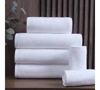 Serviette d'hôtel blanche en pur coton, serviette de salon de beauté d'hôtel en pur coton, serviette de bain, serviette d'hôtel blanche cinq étoiles - serviette blanche d'hôtel 100% coton serviette de