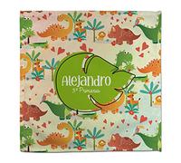 Serviette Dinosaure. Serviette de Table Personnalisée au Prénom. Serviette de Table Enfant. 50% Coton. Le Monde des Dinos