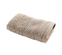 Douceur d'Intérieur, Serviette Invité (30 x 50 cm) Tendresse Taupe, Eponge Unie