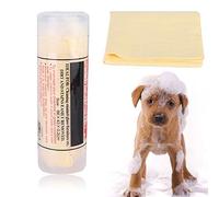 Serviette douce et confortable à Absorption d'eau pour animaux de compagnie, pour chiens et chats, bain de douche à séchage rapide pour rose bleu vert jaune, petit et léger (Jaune)