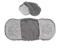 Serviette Douche Chien - Ultra Absorbante Animal | Grande Épaisse Tissu Chenille | 62x25cm, Séchage Rapide, Douce, Transportable, Pour Chiot Petite Grande Race, Maison Baignade Toilettage