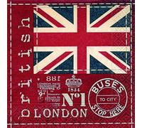 Serviette Drapeau Anglais 20 Pièces