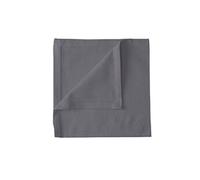 Serviette en coton New York 40x40 cm gris atmosphère (lot de 6) - Sud étoffe - Gris - Tissu