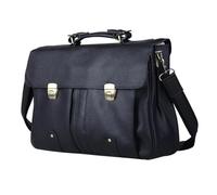 Serviette en cuir véritable for homme, sac d'affaires, portefeuille, mallette, for ordinateur portable 15,6 pouces, fourre-tout de bureau, grand format