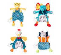 Serviette En Forme D'animal De Dessin Animé Pour Bébé, Joli Hochet, Mouchoir Apaisant, Cadeau