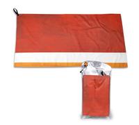 Serviette en microfibre à séchage rapide, orange brûlé, jaune ocre, pour adultes, 40,6 x 62,4 cm