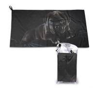 Serviette en microfibre à séchage rapide pour chiot Cane Corso noir, pour adultes, 40,6 x 61 cm