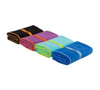Serviette en microfibre - Nils Aqua - 180x100 cm - Noir - Super absorbant - Séchage rapide - Compact