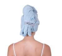 Serviette en microfibre pour cheveux bouclés avec sangle Serviette pour cheveux bouclés Serviette gaufrée pour cheveux bouclés Anti-frisottis Séc