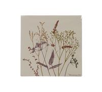 Serviette en papier blanc, lot de 20, papier recyclé FSC, motif floral - Bloomingville, - 33x33 cm