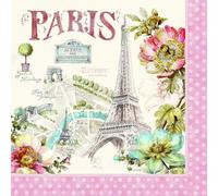 Serviette en papier Paris Forever