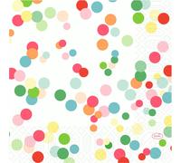 Serviette en papier tissu Duni Happy Bubbles 33 x 33 cm 3 plis 50 pièces