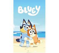Serviette enfant - BLUEY - BLUEY - 30 x 50 cm - 100% coton - Bleu motif Bluey