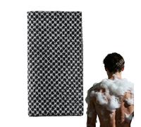 Serviette Exfoliante Corps,Tapis De Bain Long Double Face - Nettoyeur Exfoliant Dos Douche Bain - Pour Nettoyage Massage Toutes Les Peaux Hommes Femmes Seniors Adultes Maison Spa Douche