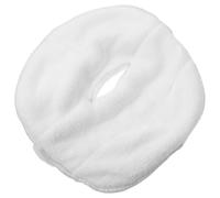 Serviette Faciale Chaud Froid en Polaire Corail, Soin Visage | Usage Maison ou École, Format Compact, Blanc, Confort à Porter, Hydratation, Thérapie Chaude