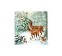 Serviette « Fête de Noël dans la forêt » 20 pièces