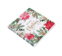 Serviette Imprimée - 33 X 3 Cm/12,99 X 12,99 Pouces Serviettes D'invité | Décorations De Fête De Noël, Savourez Des Repas Pratiques Avec Ces Serviettes De Noël Qui Protègent Les Tables Des Déversement