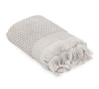 Serviette invité 30x50 cm TETHYS micro-coton blanc Perle