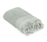 Serviette invité 30x50 cm TETHYS micro-coton vert Lichen