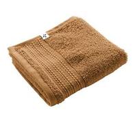 EMMA - Serviette Invité 30x50cm en Coton Bio Coloris Camel -